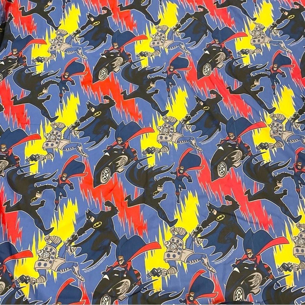 1996 DC Comics Batman and Robin Mr Freeze Twin Flat Sheet Bibb Company